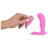 SMILE - vibromasseur culotte télécommandé rechargeable - point G - rose