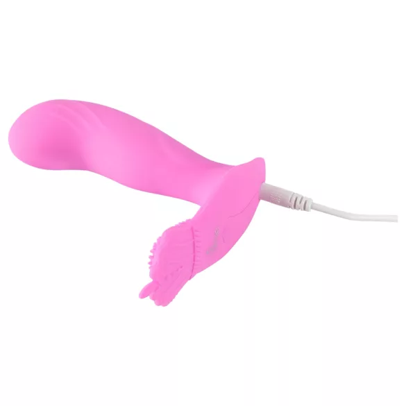 SMILE - vibromasseur culotte télécommandé rechargeable - point G - rose
