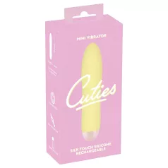 Cuties Mini Jaune - vibreur en silicone rechargeable (jaune)