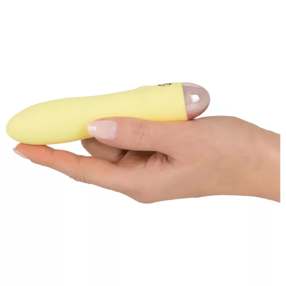 Cuties Mini Jaune - vibreur en silicone rechargeable (jaune)