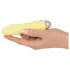Cuties Mini Jaune - vibreur en silicone rechargeable (jaune)