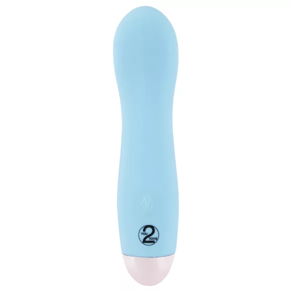 Cuties Mini Blue - vibromasseur point G rechargeable - silicone turquoise