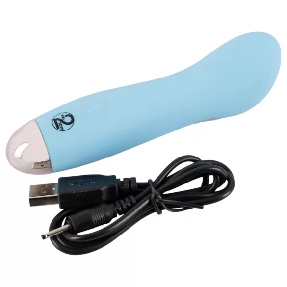 Cuties Mini Blue - vibromasseur point G rechargeable - silicone turquoise