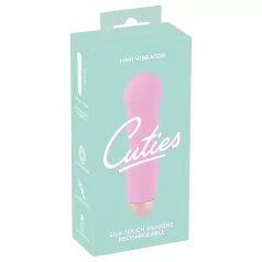   Cuties Mini Rose - vibromasseur rechargeable ondulé - silicone rose