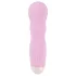 Cuties Mini Rose - vibromasseur rechargeable ondulé - silicone rose