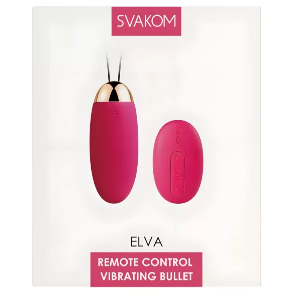 Svakom Elva - œuf vibrant télécommandé rechargeable - silicone rouge