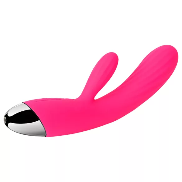 Svakom Angel - vibromasseur rabbit chauffant étanche - silicone rouge