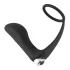 Black Velvets - plug anal vibrant avec cockring - silicone noir