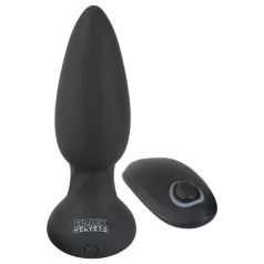   Black Velvets - vibromasseur anal perlé rotatif - silicone noir
