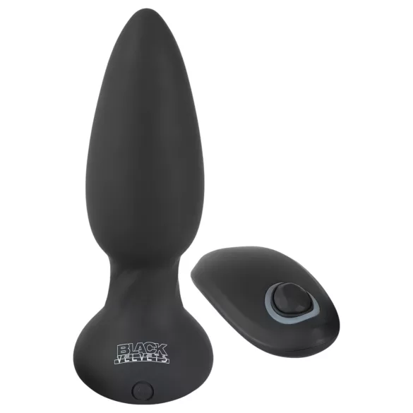 Black Velvets - vibromasseur anal perlé rotatif - silicone noir