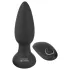 Black Velvets - vibromasseur anal perlé rotatif - silicone noir