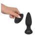 Black Velvets - vibromasseur anal perlé rotatif - silicone noir