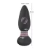 Black Velvets - vibromasseur anal perlé rotatif - silicone noir