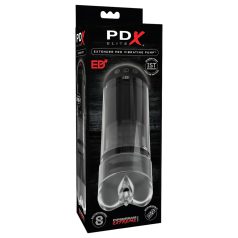   PDX Elite Extender Pro - vaginette avec succion et vibration rechargeable - noir