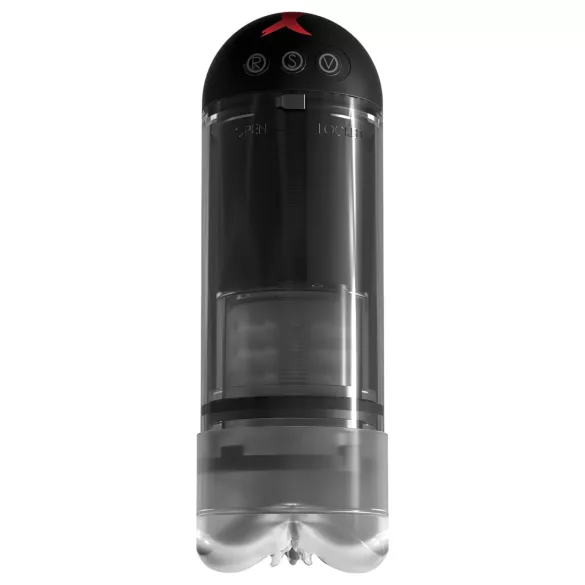 PDX Elite Extender Pro - vaginette avec succion et vibration rechargeable - noir