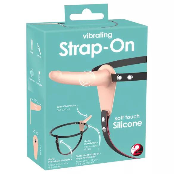 You2Toys - gode ceinture vibrante rechargeable - silicone chair