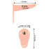 You2Toys - gode ceinture vibrante rechargeable - silicone chair