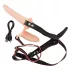 You2Toys - Strap-on - gode double à harnais (couleur chair)