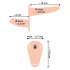 You2Toys - Strap-on - gode double à harnais (couleur chair)