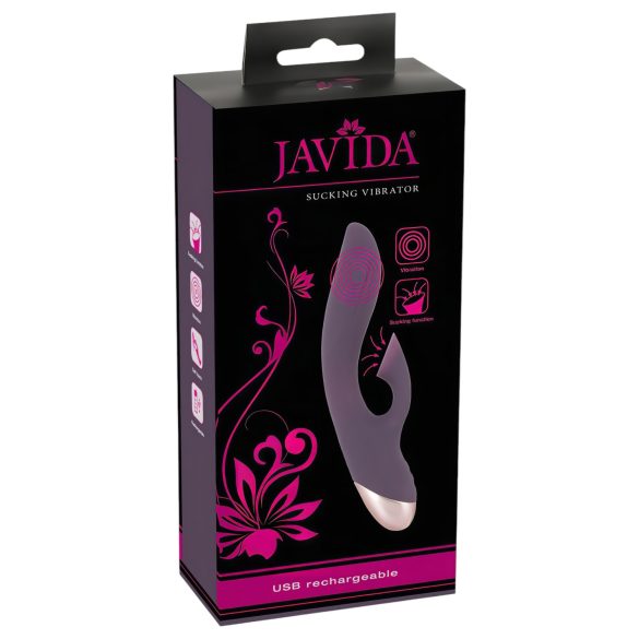 Javida - vibromasseur suceur clitoris étanche - silicone violet