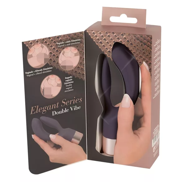 You2Toys Elegant Double - vibromasseur rabbit rechargeable - silicone violet