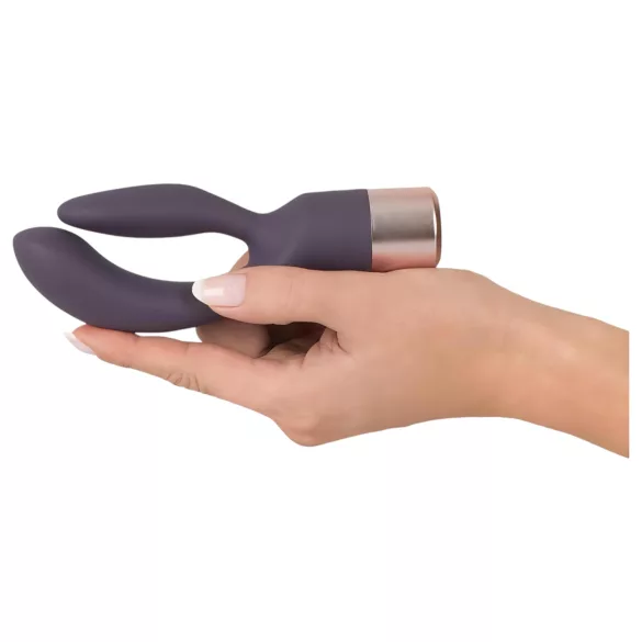 You2Toys Elegant Double - vibromasseur rabbit rechargeable - silicone violet