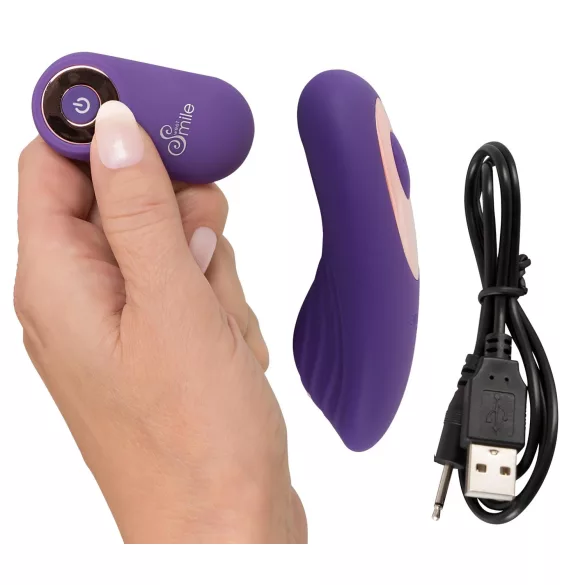 SMILE - vibromasseur clitoridien télécommandé rechargeable - silicone violet