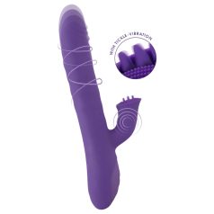  Smile Pearl - vibromasseur perlé à mouvements - silicone violet