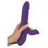 Smile Pearl - vibromasseur perlé à mouvements - silicone violet