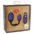 GoGasm - Œuf vibrant double stimulation vagin et anus - silicone violet/noir