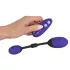 GoGasm - Œuf vibrant double stimulation vagin et anus - silicone violet/noir