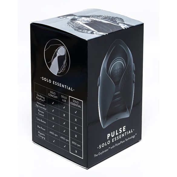 Hot Octopuss Pulse Solo Essential - masturbateur rechargeable (noir)