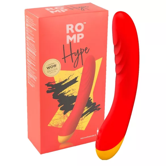 ROMP Hype - vibromasseur point G étanche - silicone orange