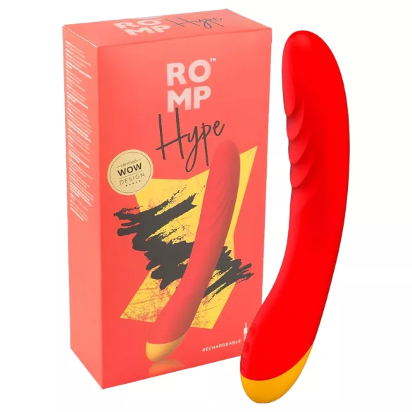 ROMP Hype - vibromasseur point G étanche - silicone orange