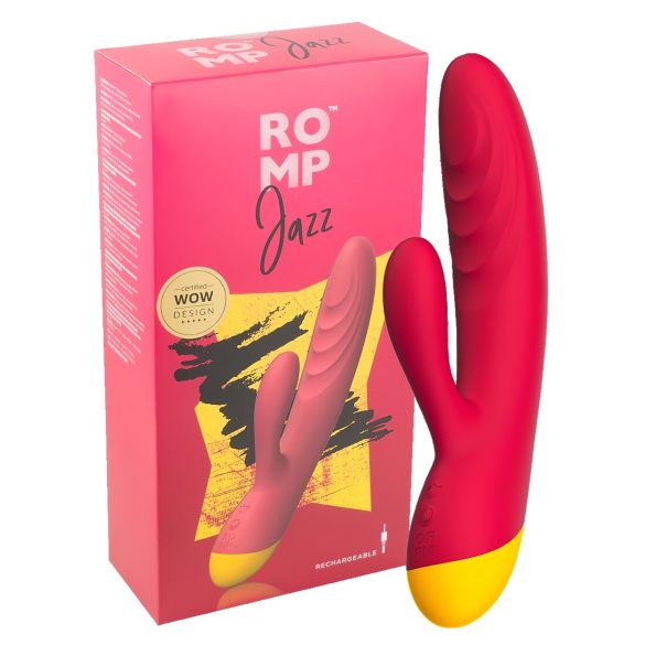 ROMP Jazz - vibromasseur rabbit point G étanche - silicone rose