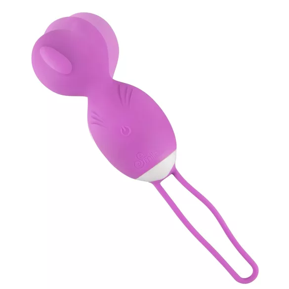 SMILE - œuf vibrant rotatif - télécommande - silicone violet
