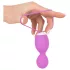 SMILE - œuf vibrant rotatif - télécommande - silicone violet
