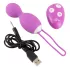 SMILE - œuf vibrant rotatif - télécommande - silicone violet