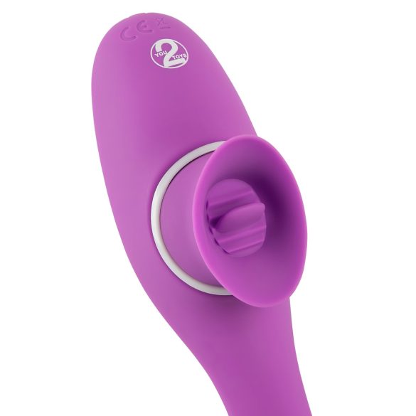 You2Toys - vibromasseur 2 fonctions rechargeable - silicone violet
