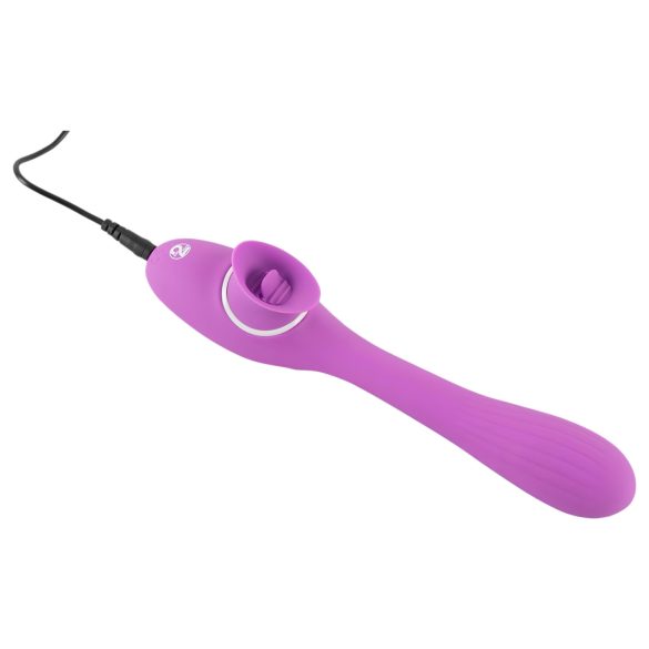 You2Toys - vibromasseur 2 fonctions rechargeable - silicone violet