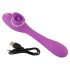 You2Toys - vibromasseur 2 fonctions rechargeable - silicone violet