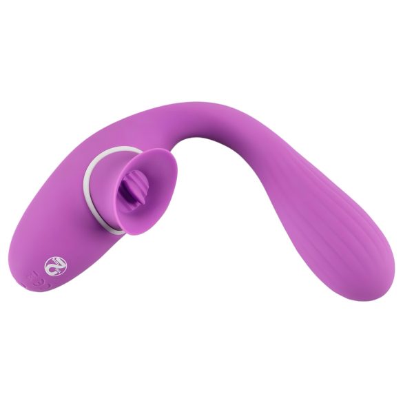 You2Toys - vibromasseur 2 fonctions rechargeable - silicone violet