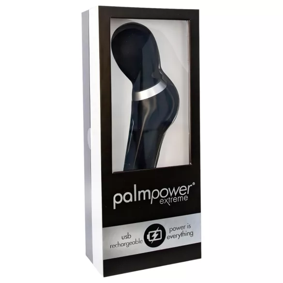 PalmPower Extreme Wand - vibromasseur rechargeable puissant - silicone noir