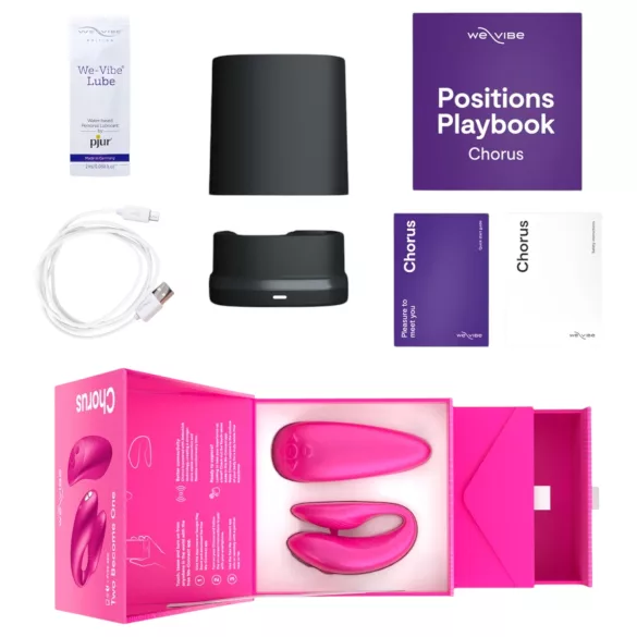 We-Vibe Chorus - vibromasseur couple intelligent et rechargeable (rose)