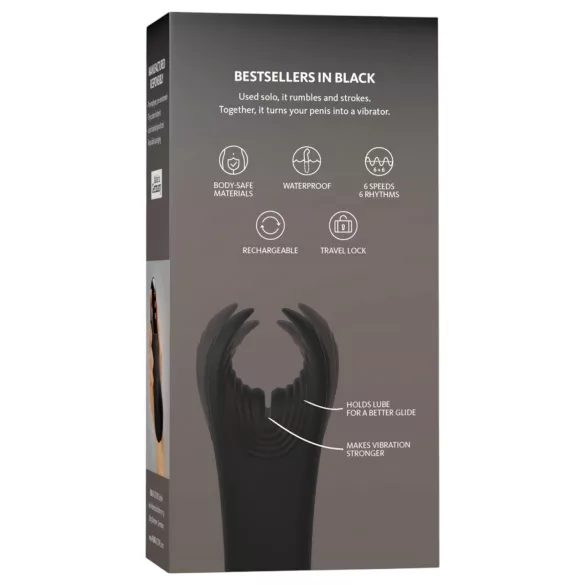 Fun Factory Manta - masturbateur pour gland (noir)