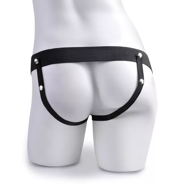 Pipedream - Fetish Strap-On 6 - harnais ceinture avec gode creux vibrant (couleur chair)