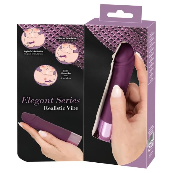 You2Toys Elegant Realistic - vibromasseur rechargeable, étanche (violet)