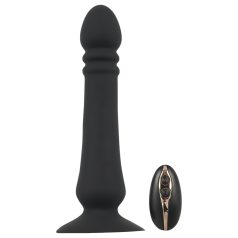   Black Velvets - stimulateur anal à piston rechargeable - silicone noir
