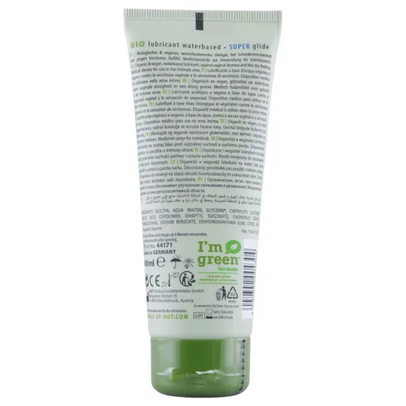 HOT Bio Super - lubrifiant intime vegan à base d'eau - 100ml