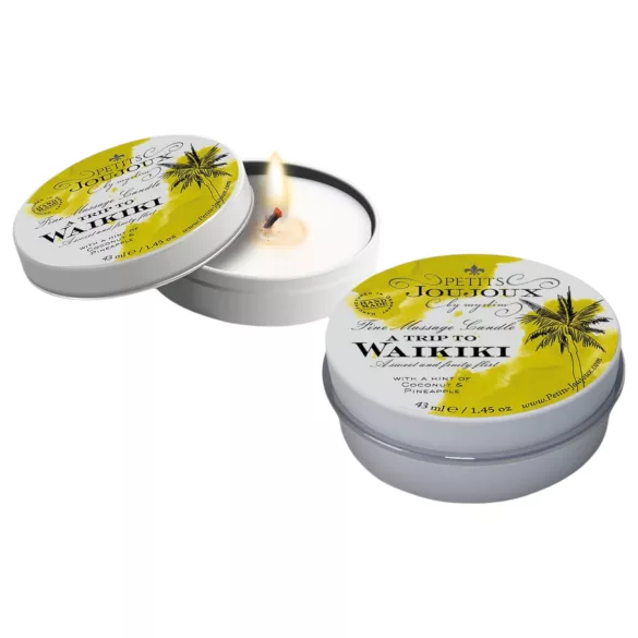 Petits Joujoux Waikiki - bougie de massage - coco ananas - 43ml